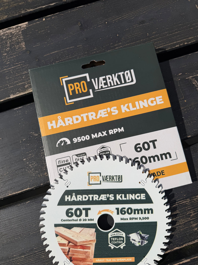 Rundsav 160mm - 60 tænder - ProVærktøj Design
